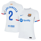 Joao Cancelo Barcelona Nike Youth 2023/24 Away Stadium Replica Player Jersey - White