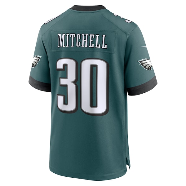 Quinyon Mitchell Philadelphia Eagles Nike 2024 NFL Draft First Round Pick Player Game Jersey - Midnight Green