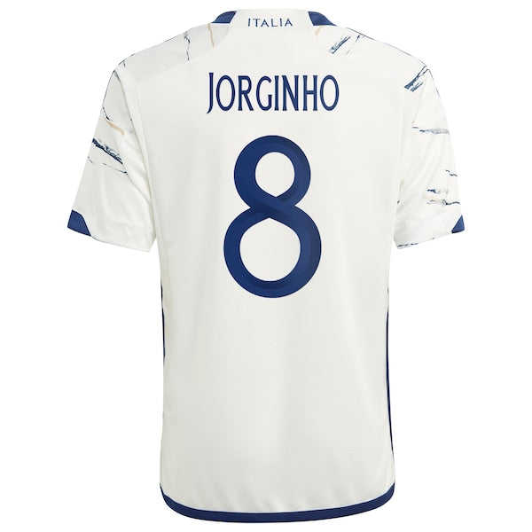 Jorginho Italy National Team adidas Youth 2023 Away Replica Jersey - White