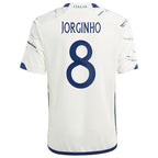 Jorginho Italy National Team adidas Youth 2023 Away Replica Jersey - White