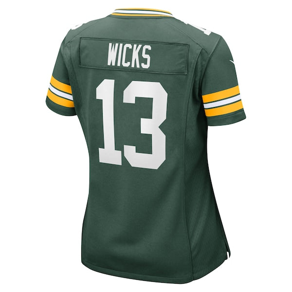 Dontayvion Wicks Green Bay Packers Nike Women's  Game Jersey -  Green