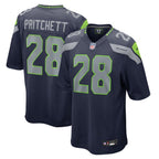 Nehemiah Pritchett Seattle Seahawks Nike  Game Jersey -  College Navy
