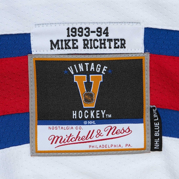 Mike Richter New York Rangers  1993/94 Blue Line Player Jersey - Blue