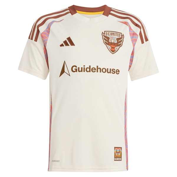 D.C. United adidas Youth 2025 The Soul Kit Replica Jersey - Natural