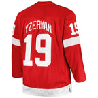 Steve Yzerman Detroit Red Wings Big & Tall Captain Patch Blue Line Player Jersey - Red