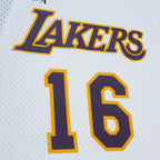 Pau Gasol Los Angeles Lakers Unisex Hall of Fame Class of 2023 Throwback Swingman Jersey - White