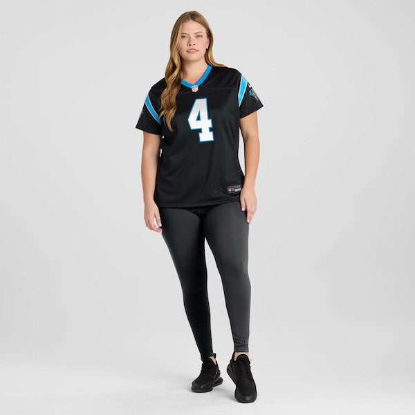 Tetairoa McMillan Carolina Panthers Nike Women's Team Game Jersey -  Black