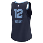 Ja Morant Memphis Grizzlies  Women's Fast Break Player Jersey - Icon Edition - Navy