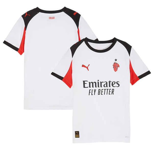 AC Milan Puma Youth 2025/26  Replica Jersey - White/Yellow