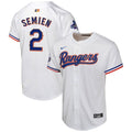 Marcus Semien Texas Rangers Nike Youth 2024 Gold Collection Limited Player Jersey – White