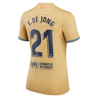 Frenkie de Jong Barcelona Nike Women's 2022/23 Away Replica Player Jersey - Yellow