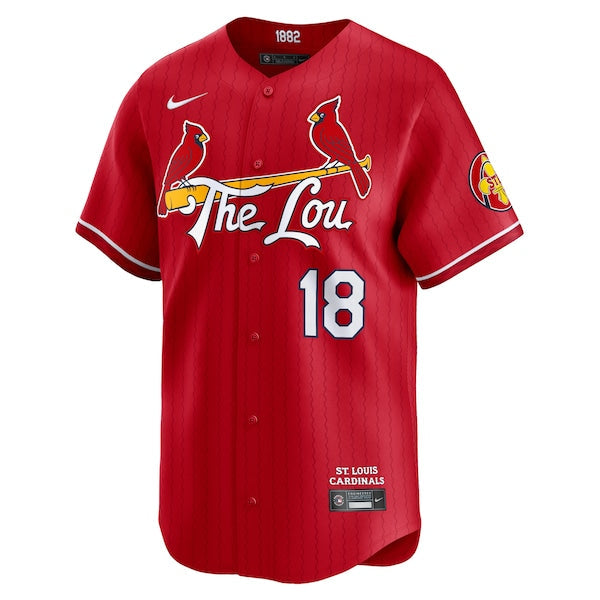 Jordan Walker St. Louis Cardinals Nike 2024 City Connect Limited Player Jersey - Red
