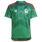 Mexico National Team adidas Youth 2022/23 Home Blank Replica Jersey - Green