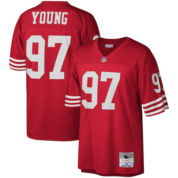 Bryant Young San Francisco 49ers Legacy Replica Jersey - Scarlet/White