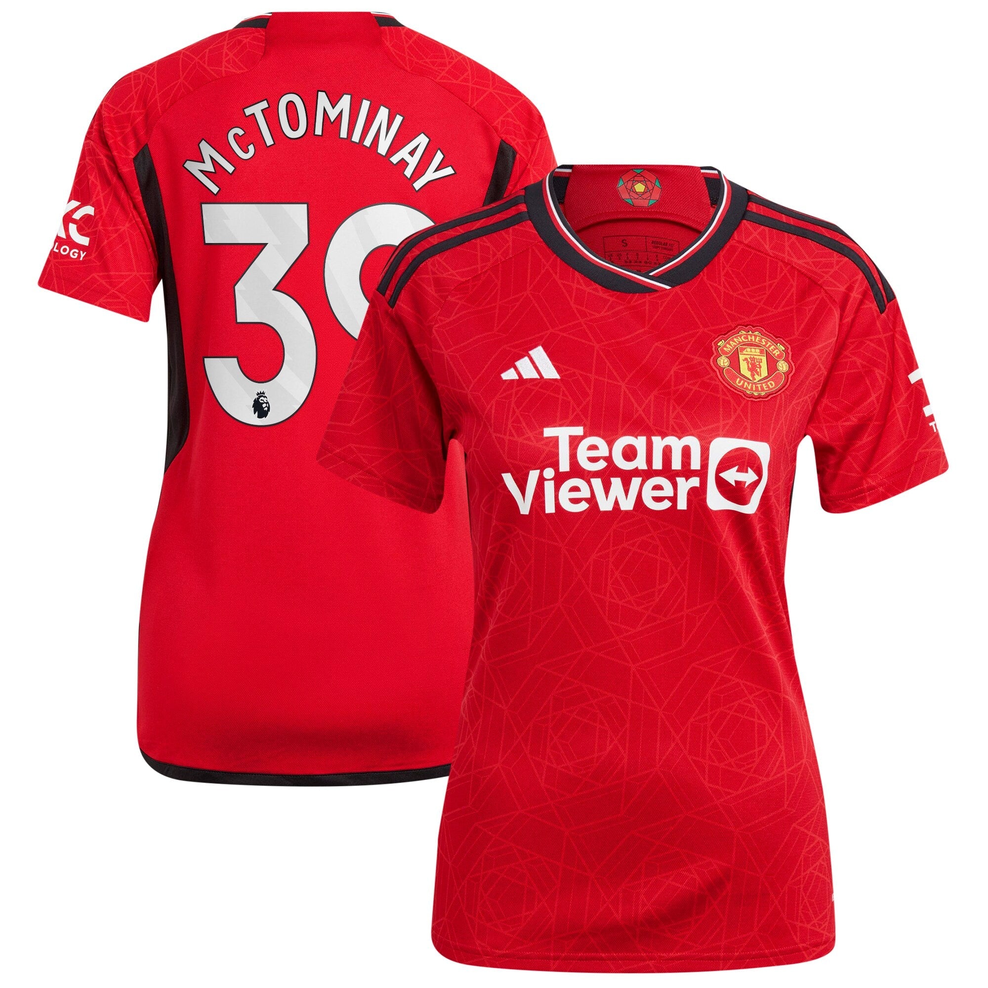 Scott McTominay Manchester United adidas Women's 2023/24 Away Replica Player Jersey - Green/Red