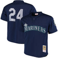 Ken Griffey Jr. Seattle Mariners Cooperstown Collection Mesh Batting Practice Jersey - Navy/Royal