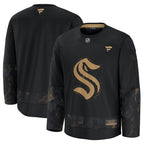 Seattle Kraken  2024 Military Appreciation Practice Jersey - Black