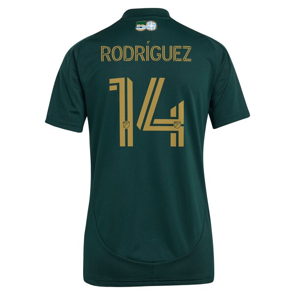 Jonathan Rodríguez Portland Timbers adidas Women's 2025 Forever Green & Gold Replica Player Jersey - Green