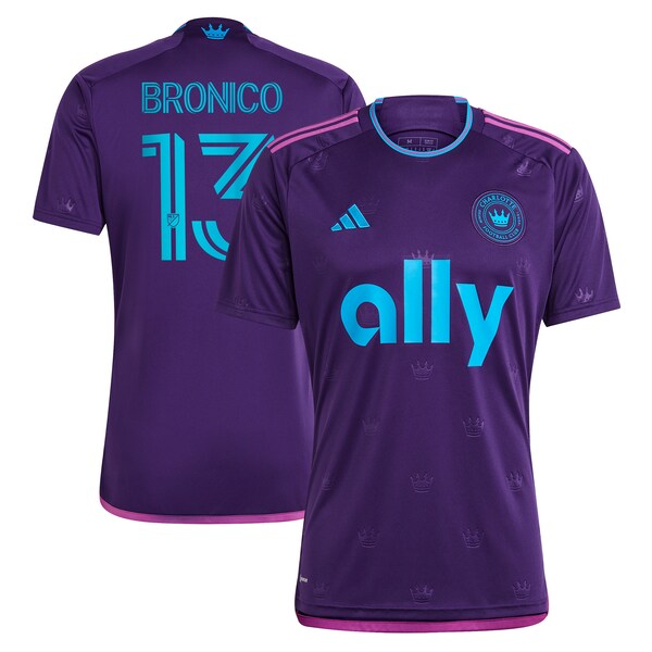 Brandt Bronico Charlotte FC adidas 2023 Crown Jewel Kit Replica Jersey - Purple