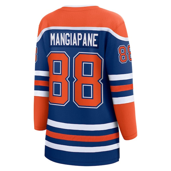 Andrew Mangiapane Edmonton Oilers  Women's Home Breakaway Jersey - Royal