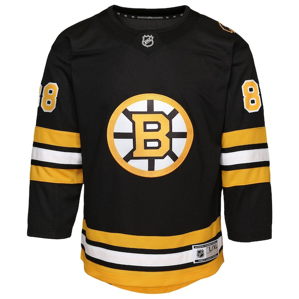 David Pastrnak Boston Bruins Youth Home Premier Player Jersey - Black