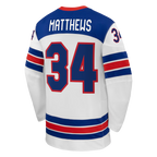 Auston Matthews USA Hockey Nike 2026 Away Replica Jersey - White