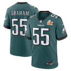 Brandon Graham Philadelphia Eagles Nike Super Bowl LIX Game Player Jersey - Midnight Green