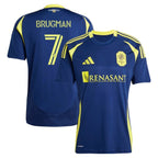 Gastón Brugman Nashville SC adidas 2025 The Heart of Nashville Kit Replica Player Jersey - Navy