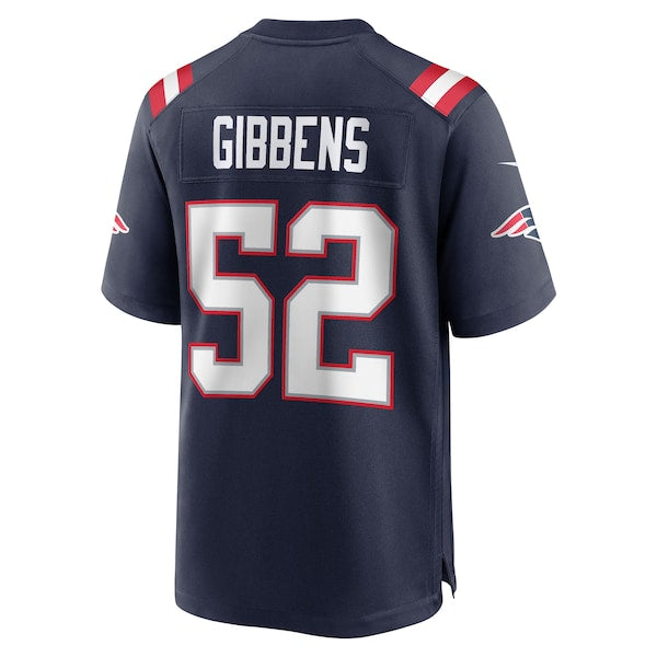 Jack Gibbens New England Patriots Nike Team Game Jersey -  Navy