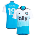 Kerwin Vargas Charlotte FC adidas 2024 The Carolina Kit: Explore Replica Player Jersey - Blue