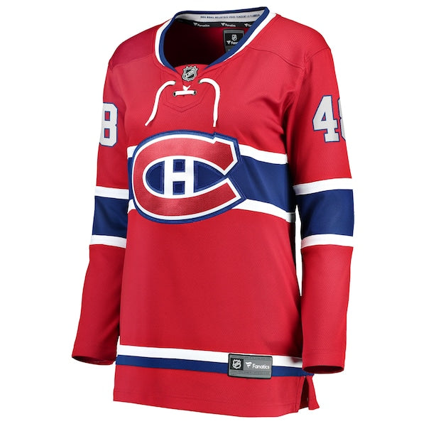Lane Hutson Montreal Canadiens  Women's Home Breakaway Player Jersey - Red