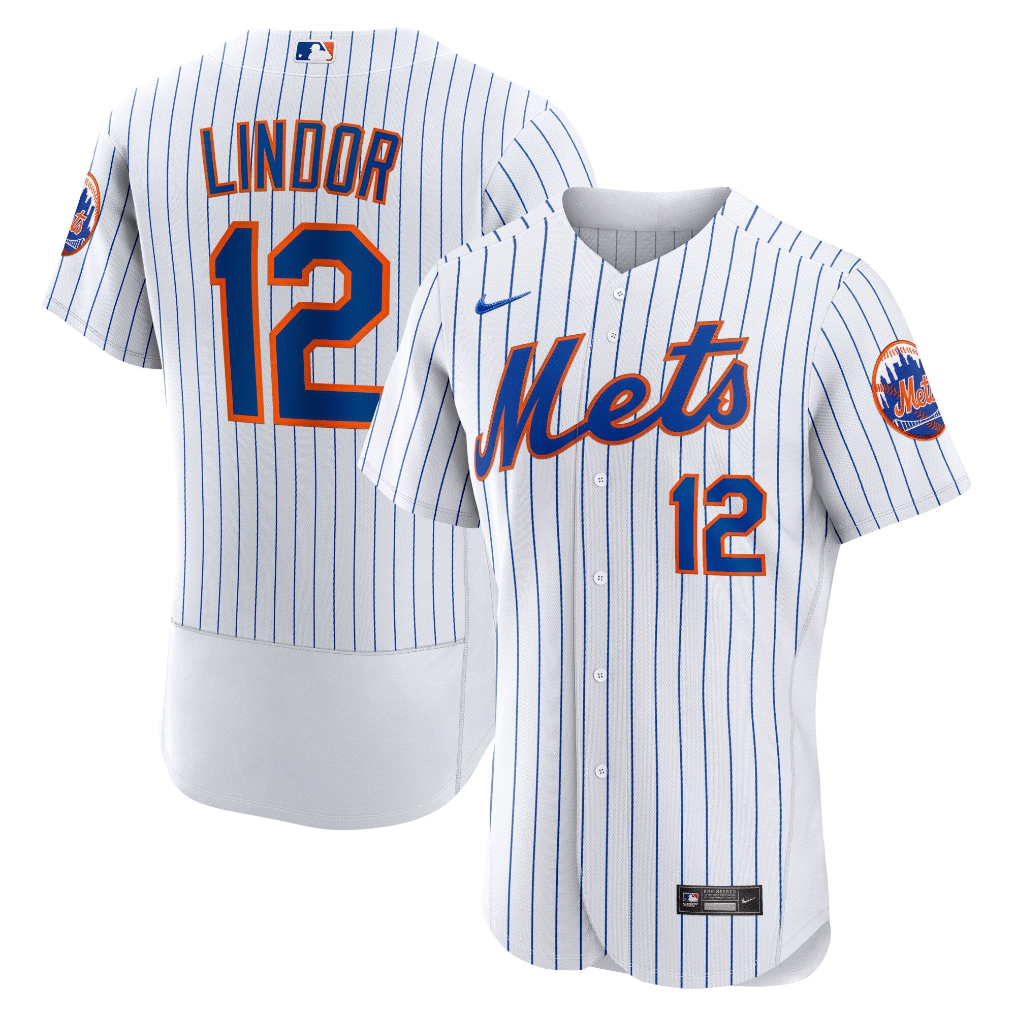 Francisco Lindor New York Mets Nike Road Authentic Player Jersey - Gray/White