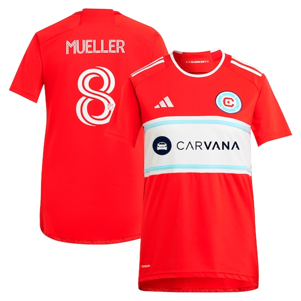 Chris Mueller Chicago Fire adidas Women's 2024 Return To Red Replica Player Jersey – Red