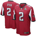 Youth Atlanta Falcons Matt Ryan Nike Red Super Bowl LI Bound Game Jersey
