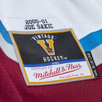 Joe Sakic Colorado Avalanche Captain Patch 2000/01 Blue Line Player Jersey - White