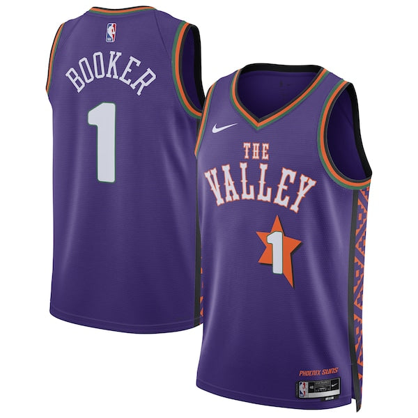 Devin Booker Phoenix Suns Nike Unisex 2024/25 Swingman Player Jersey - City Edition - Purple