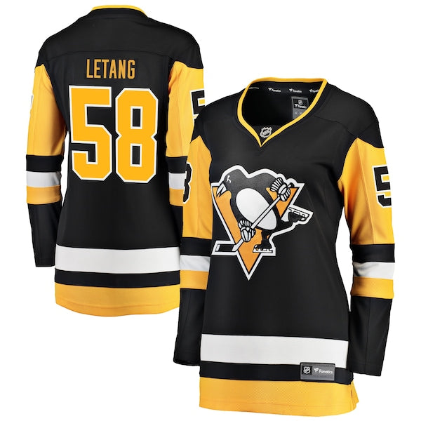 Kris Letang Pittsburgh Penguins  Women's Home Breakaway Player Jersey - Black