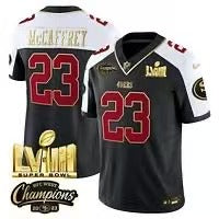 Christian McCaffrey San Francisco 49ers Nike NFC West Champions Patch Vapor F.U.S.E. Limited Jersey - Black