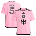 Sergio Busquets Inter Miami CF adidas Youth 2024 2getherness Replica Player Jersey - Pink