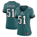 Cam Jurgens Philadelphia Eagles Nike Women's Team Game Jersey - Midnight Green