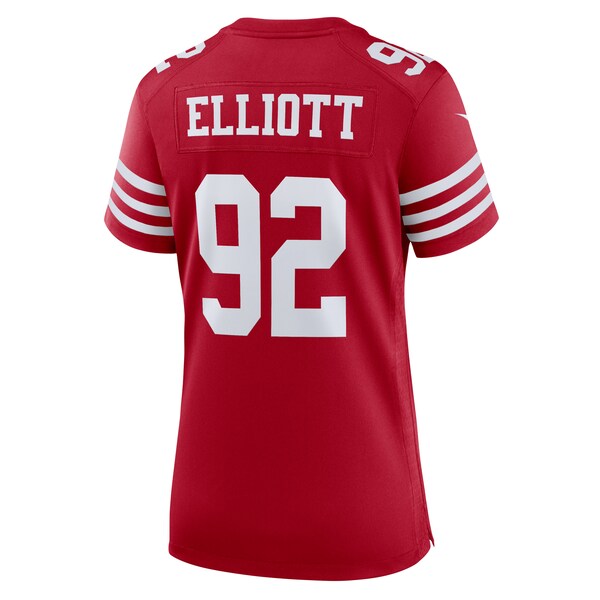 Jordan Elliott San Francisco 49ers Nike Women's Team Game Jersey -  Scarlet