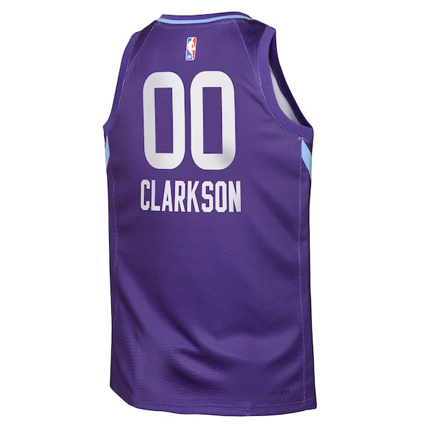 Jordan Clarkson Utah Jazz Nike Youth 2024/25 Swingman Player Jersey - City Edition - Purple