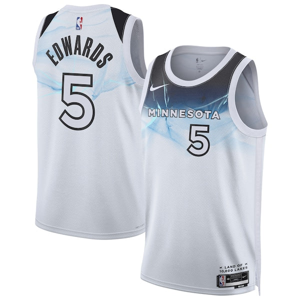 Anthony Edwards Minnesota Timberwolves Nike Unisex 2024/25 Swingman Player Jersey - City Edition - White