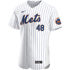 Jacob deGrom New York Mets Nike Home Authentic Player Jersey - White/Royal