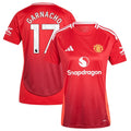 Alejandro Garnacho Manchester United adidas Women's 2024/25 Home Replica Player Jersey - Red