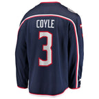 Charlie Coyle Columbus Blue Jackets  Home Breakaway Jersey - Navy