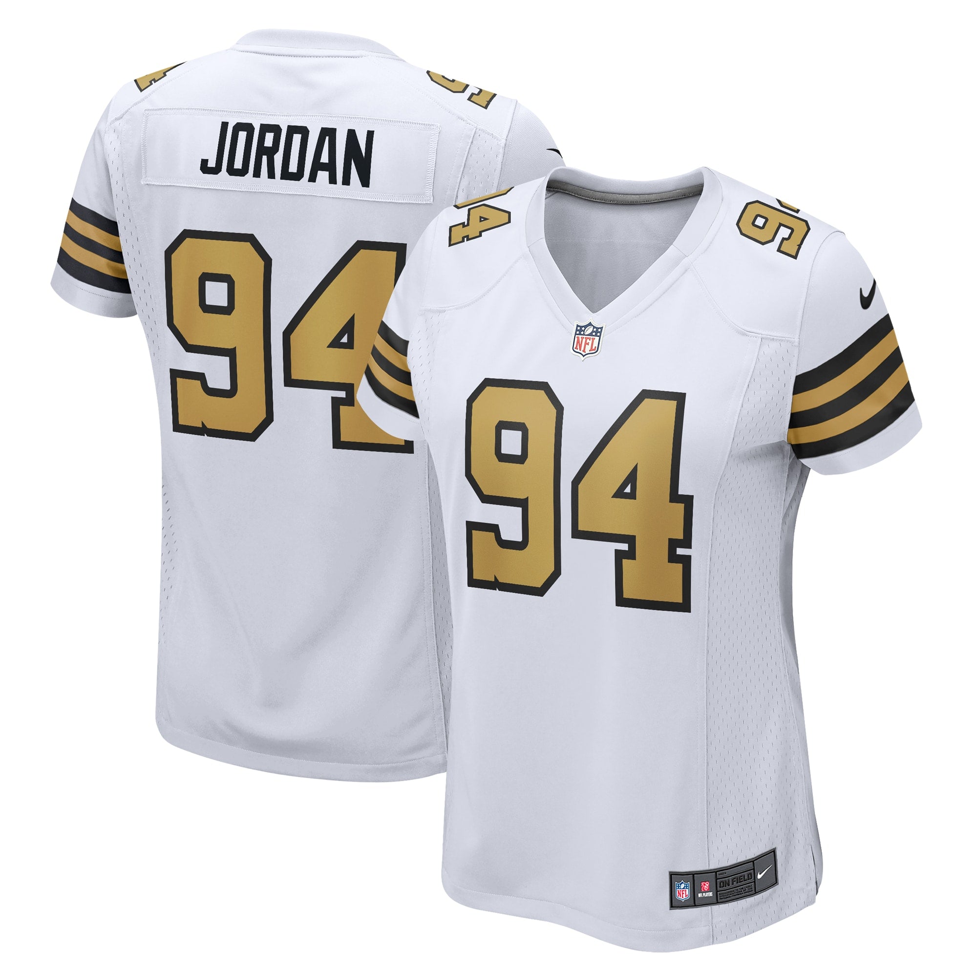 Cameron Jordan New Orleans Saints Nike Women's Game Jersey - Black/White