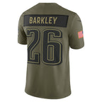 Saquon Barkley Philadelphia Eagles Nike 2025 Salute to Service Limited Jersey - Olive