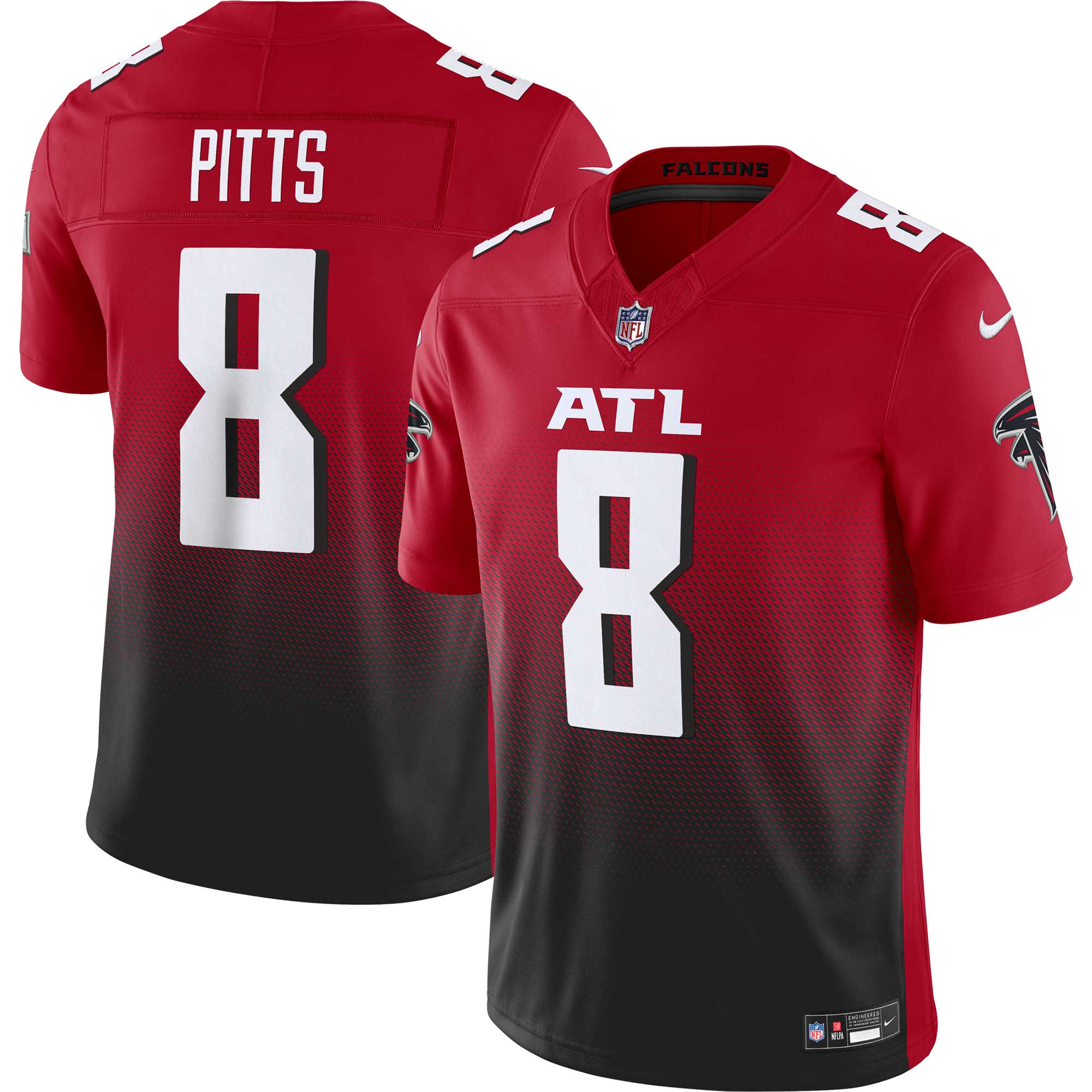 Kyle Pitts Atlanta Falcons Nike Vapor F.U.S.E. Limited Jersey - Black/Red/White