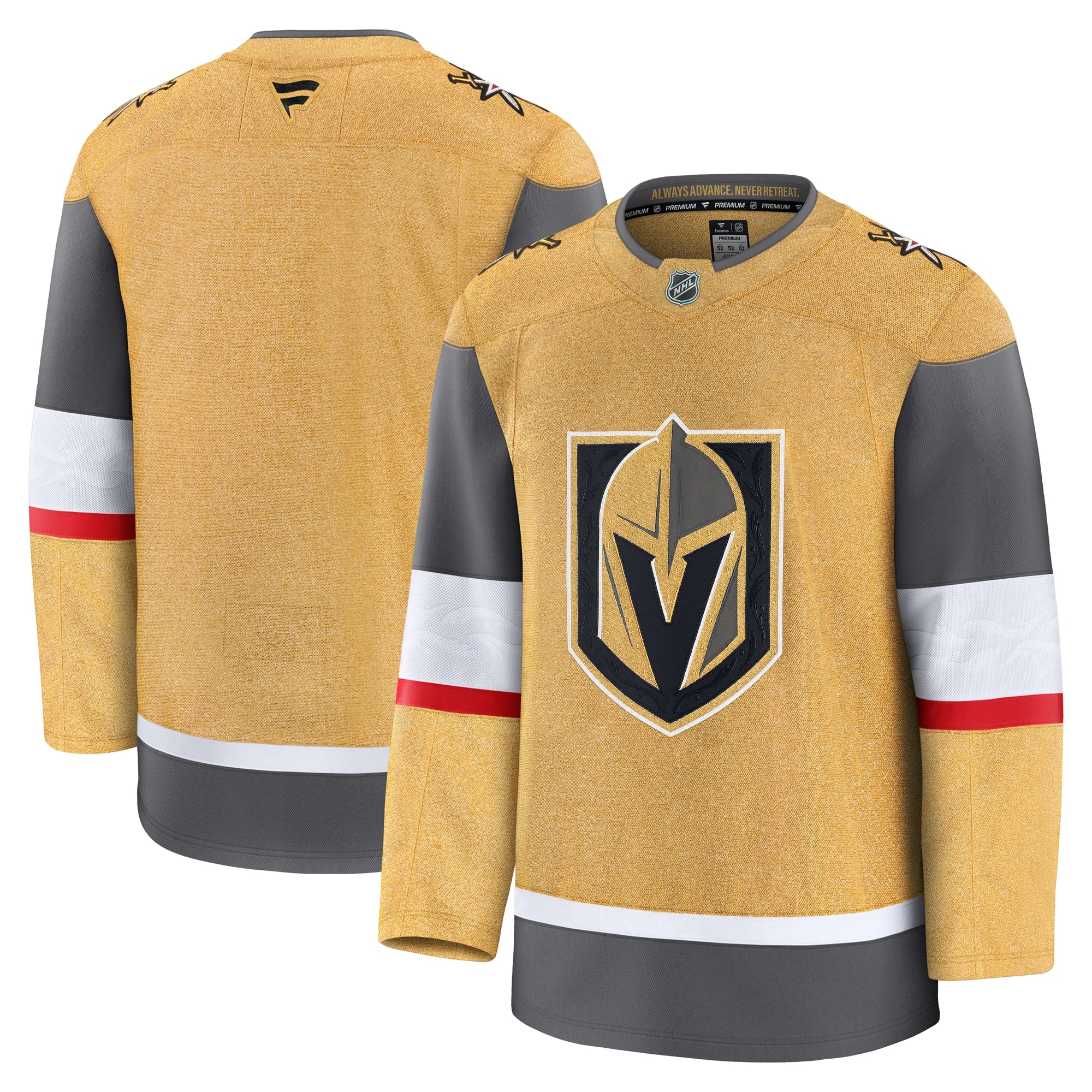 Vegas Golden Knights  Alternate Premium Jersey - Gray/Gold/White